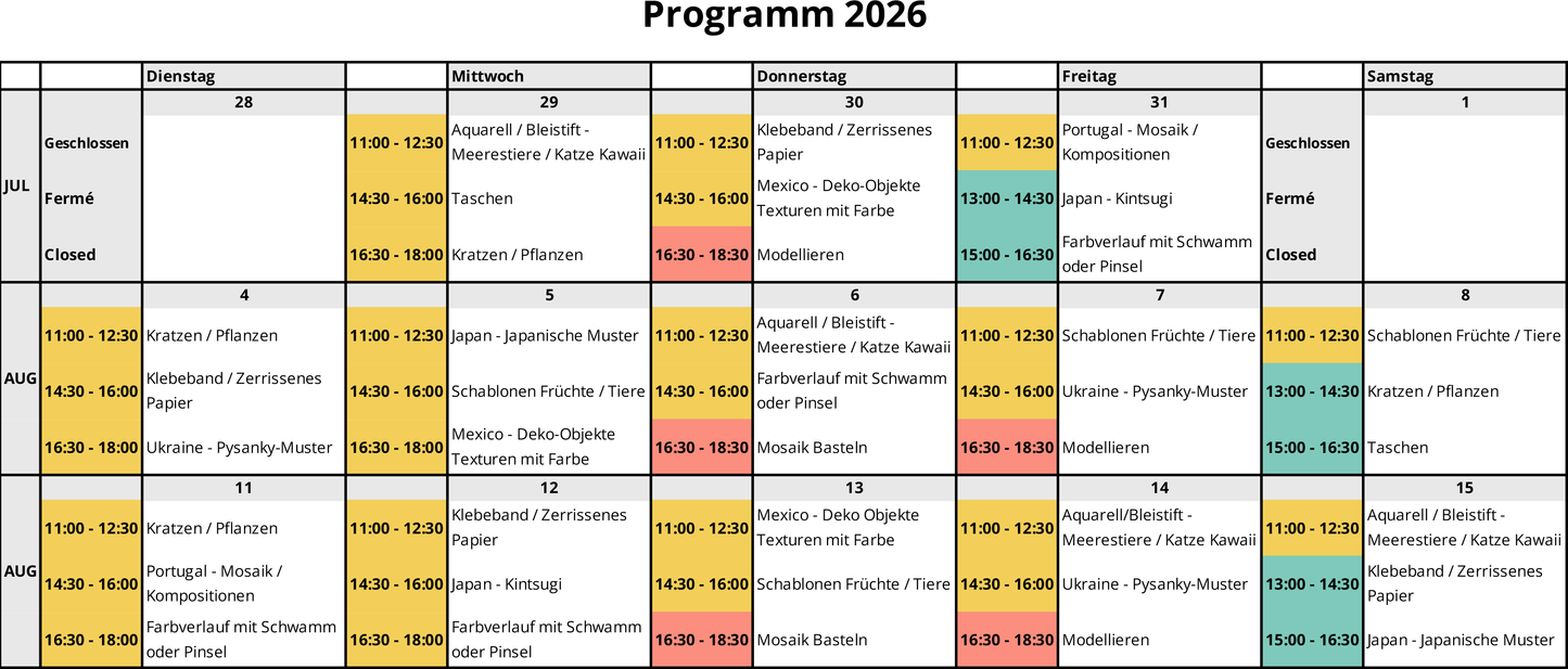 Sommer 2025: Ceramic painting and more in LOEB-Showcase